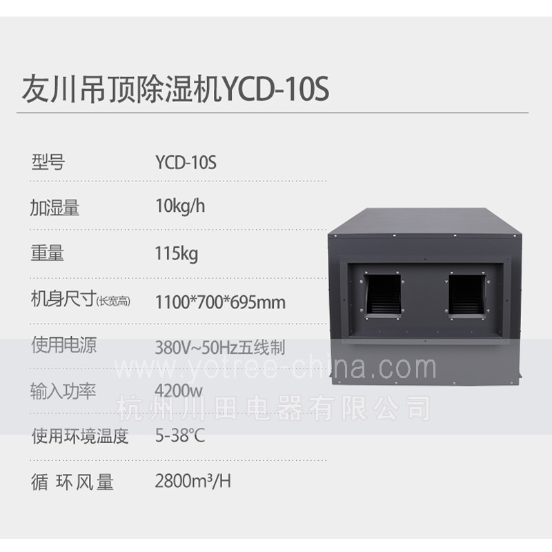 5、YCD-10S  地下室吊頂除濕機 技術參數(shù).jpg